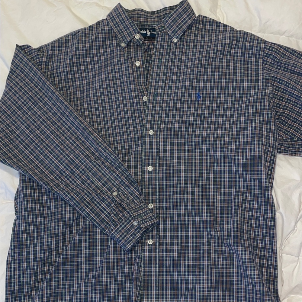 Men's Ralph Lauren Blue Plaid Shirt